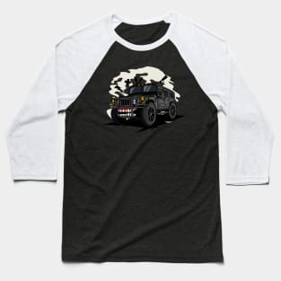 Off road black monster car Baseball T-Shirt